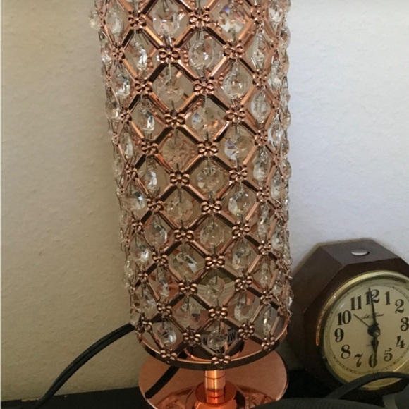 Rose Gold Set of Two Bedside Lamps Touch and Charging NWT - Picture 6 of 8